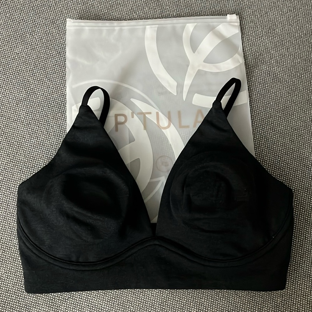 P’tula triangle bare bralette, XS, black